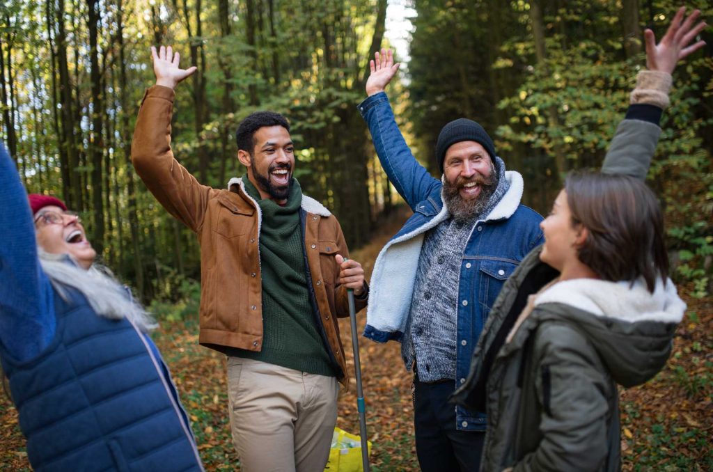 difference between archery and clay shooting, A diverse group celebrating