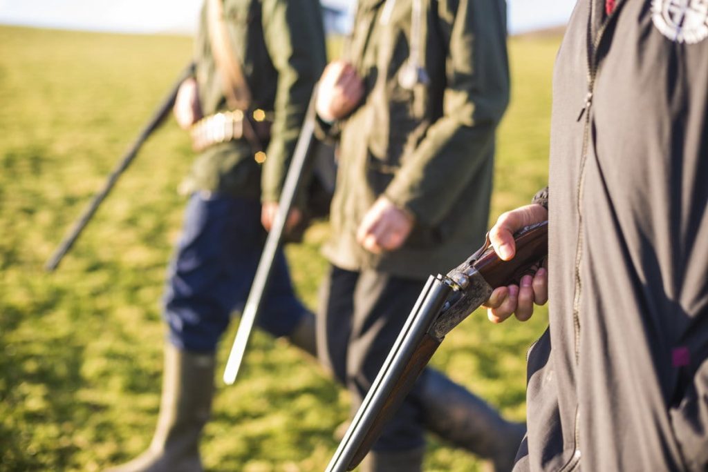 3 oaps trying clay pigeon shooting