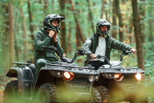 Outdoor Activity Ideas in the Midlands, 2 people on quad bikes.