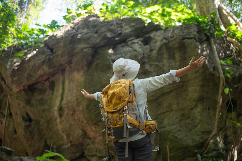 Activities Based on Football Positions, person exploring the wild.
